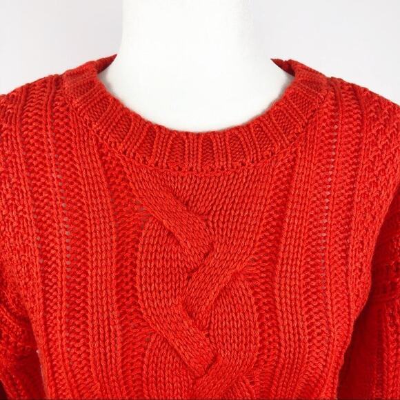 NWT One A Chenille Cable Knit  Crew Neck Sweater Sz Small P - Picture 7 of 16